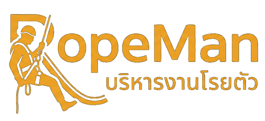 โลโก้ RopeMan บริการงานโรยตัวที่สูง